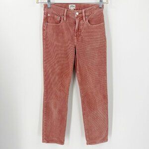 J. Crew Blush Pink Vintage Straight Corduroy Pants Size 25 Petite